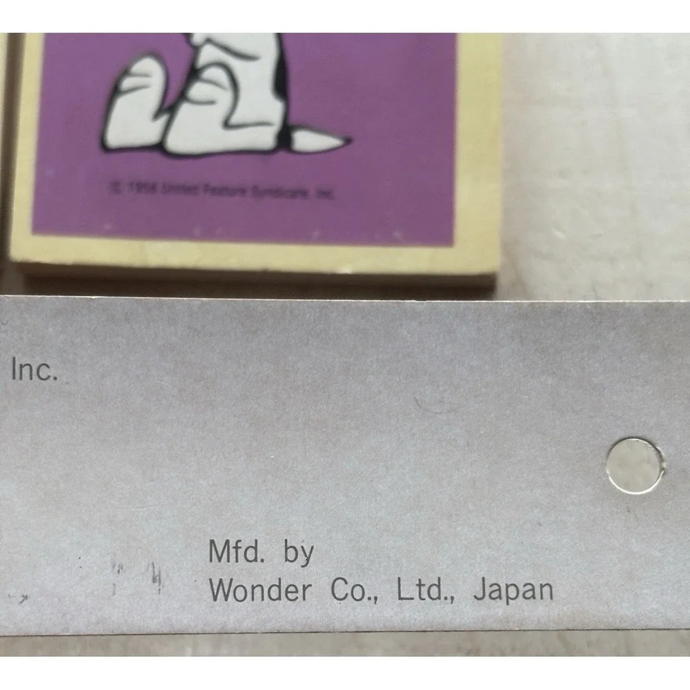 Vintage Peanuts Snoopy Lenticular Ruler + 2 Memo Note Pads New Unused Japan